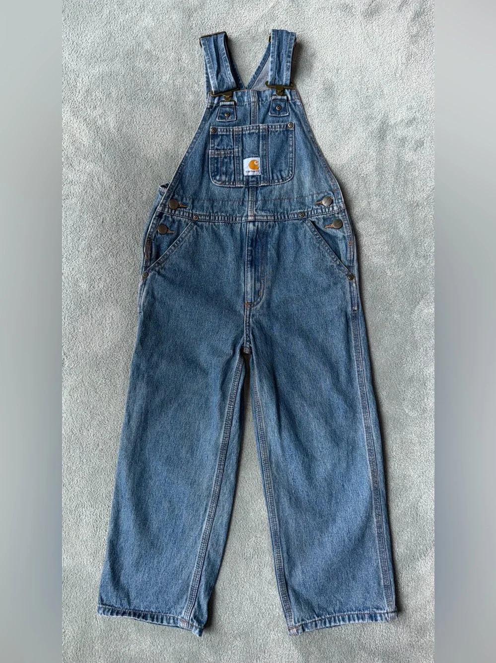 Carhartt Kids Y2K Blue Denim Overalls - 2010